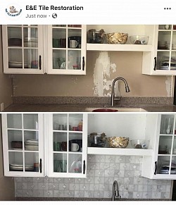 Countertops (before and after)